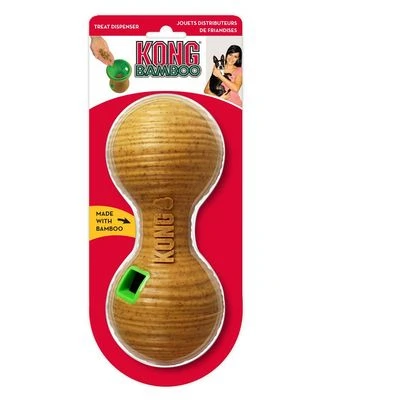 KONG Bamboo Feeder Dumbbell Juguete Rellenable Para Perros - Imagen 2