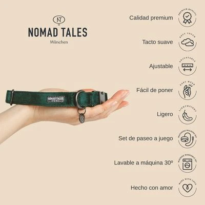 Collar Nomad Tales Blush ébano Para Perros - Imagen 2