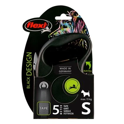 Correa Extensible Flexi Black Design Con Cinta De 5 M - Imagen 4