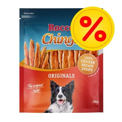 Megapack Rocco Chings Originals Láminas De Carne Para Perros 15 X 250 G