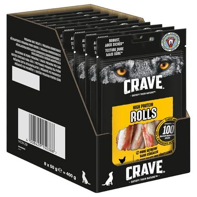 Crave Maxi High Protein Rolls Snacks Para Perros - Imagen 2