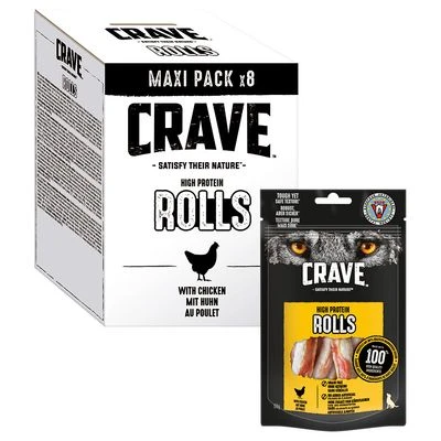 Crave Maxi High Protein Rolls Snacks Para Perros - Imagen 3