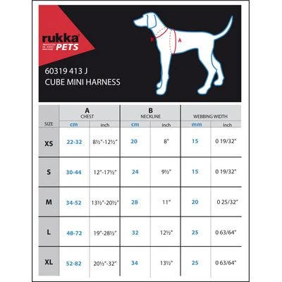 Arnés Rukka® Cube Mini Rojo Para Perros - Imagen 3