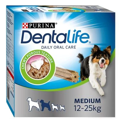 PURINA Dentalife Snacks Dentales Para Perros Medianos (12-25 Kg)