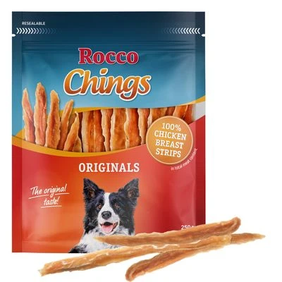 Megapack Rocco Chings Originals Láminas De Carne Para Perros 15 X 250 G - Imagen 4