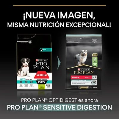 Purina Pro Plan Medium Puppy Sensitive Digestion Cordero Y Arroz - Imagen 4