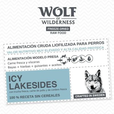 Wolf Of Wilderness Icy Lakesides Con Cordero, Trucha Y Pollo - Imagen 4